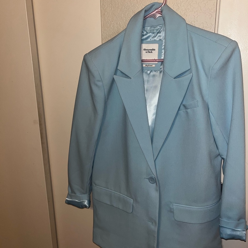 Abercrombie & Fitch Sky Blue Blazer